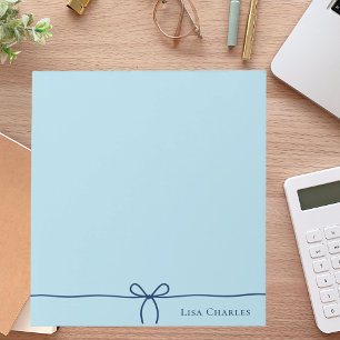 Elegante moderne minimalistische pastel & marine b notitieblok
