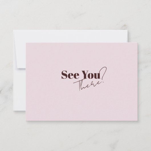 Elegante moderne minimalistische QR-code bruiloft RSVP Kaartje (Voorkant)