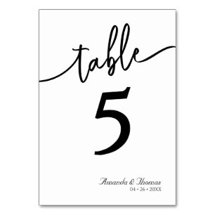 Elegante Moderne Minimalistische Tafelkaart Kaart