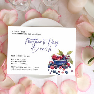 Elegante moderne Moederdag brunch Kaart