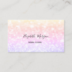 Elegante Moderne Ombre Glitter Bokeh Visitekaartje