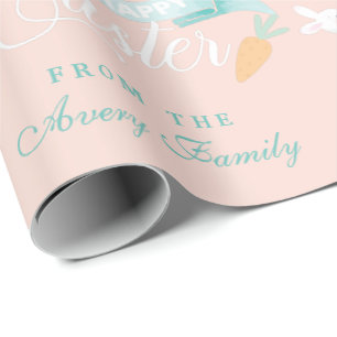 Elegante moderne Pasen gepersonaliseerd Cadeaupapier
