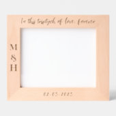 elegante moderne pasgetrouwden foto bruiloft Foto Gegraveerde Lijstjes (Voorkant)