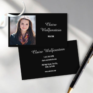 Elegante moderne professionele foto visitekaartje