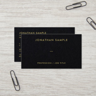 Elegante moderne QR-code Premium Black Luxury Visitekaartje