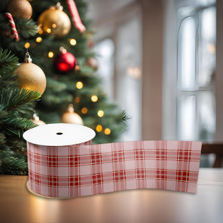 Elegante moderne rode plaid lint