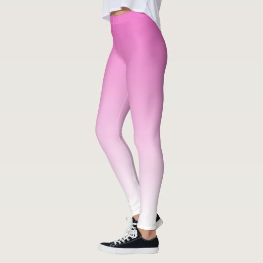 Elegante moderne Schattigee Sjabloon Vrouwen Roze Leggings (Links)