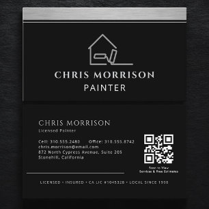 Elegante moderne schilder professionele QR-code Visitekaartje