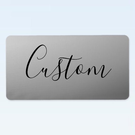 Elegante moderne script bewerkbare zwarte tekst sc etiket