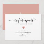 Elegante moderne script Quarantaine Roze Gouden Ha Feestdagenkaart (Voorkant / Achterkant)