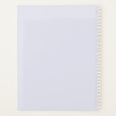 Elegante moderne Sjabloon bloemenolieverfschilderi Planner (Achterkant)