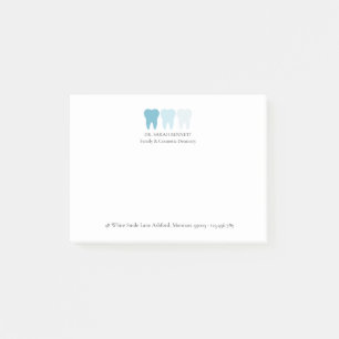 Elegante moderne tandarts tand logo aangepast post-it® notes