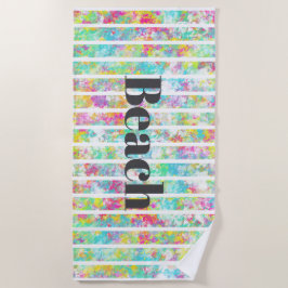 Elegante moderne tekst over kunstzinnige waterverf strandlaken