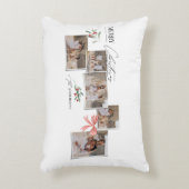 Elegante moderne traditionele rode boog multi foto accent kussen (Voorkant(Verticaal))