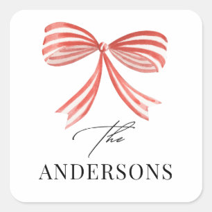 Elegante moderne traditionele rode boog multi foto vierkante sticker