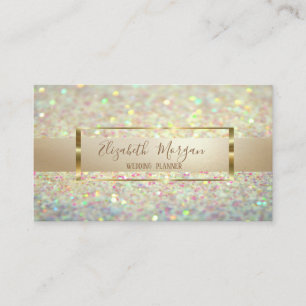 Elegante Moderne Trendy Glitter Bokeh, Gouden Fram Visitekaartje