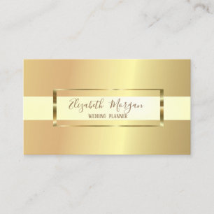 Elegante Moderne Trendy Gouden Lijst Visitekaartje