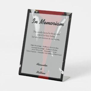 Elegante moderne trouwerij voor homoseksuele manne reclamebord met voetstuk