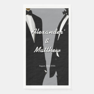 Elegante moderne trouwerij voor mannen Rood dinerf Servet