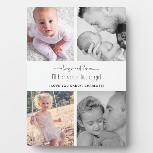 Elegante moderne typografie fotocollage fotoplaat (voorkant)