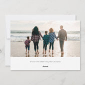 Elegante & Moderne Typografie PRETTIG KERSTFEEST f Feestdagenkaart (Achterkant)