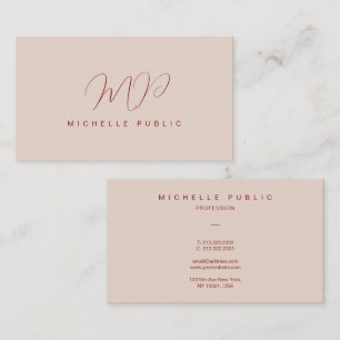 Elegante moderne typografie script monogram visitekaartje