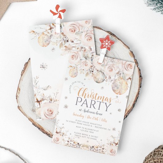 Elegante Moderne Uitnodiging van het Kerstmisparti