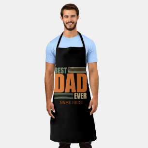 Elegante moderne Vaderdag cadeau Beste papa ooit Schort