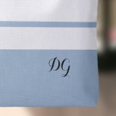 Elegante moderne vette strepen Monogram Initialen  Draagtas