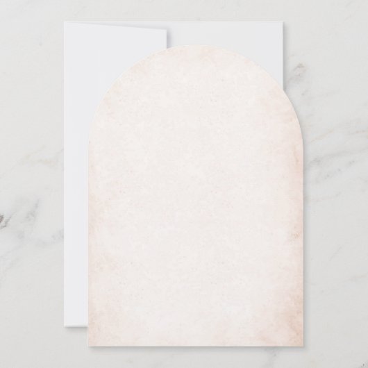 Elegante moderne Waterverf beige engelendoop Invi Kaart (Achterkant)