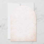 Elegante moderne Waterverf beige engelendoop Kaart (Achterkant)