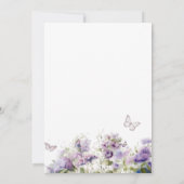 Elegante moderne Waterverf vlinder kussen Baby S Kaart (Achterkant)