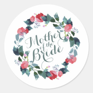 Elegante moeder van de bruid bruiloft   Sticker Se