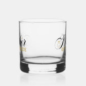 elegante moeder van de bruid en naam bruiloft whisky glas (Rechts)