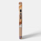 Elegante moeder van parel en gouden glitter monogr Case-Mate iPhone case (Achterkant / Links)