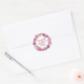Elegante Moederdag bloemenkrans Sticker (Envelop)