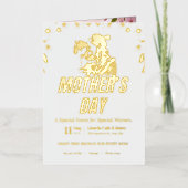 Elegante Moederdag brunch uitnodiging (Voorkant)