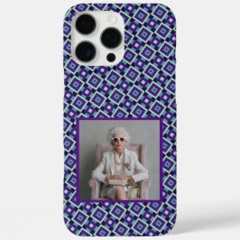 Elegante Moederdag Ideeën Vierkant Patroon  iPhone 16 Pro Max Hoesje