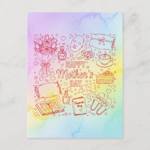 Elegante Moederdag Kunst Briefkaart