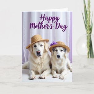 Elegante Moederdagkaart voor Honden Kaart
