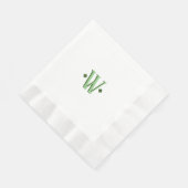 Elegante monogram bruiloft receptie servet (Hoek)