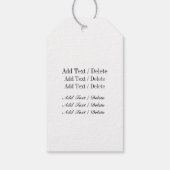 Elegante Monogram Gift Labels Cadeaulabel (Achterkant)