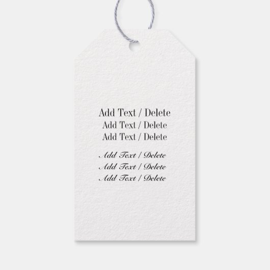 Elegante Monogram Gift Labels Cadeaulabel (Achterkant)
