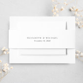 Elegante Monogram Huwelijk Uitnodigingen Wikkel