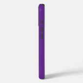 Elegante monogram initiaal aangepaste naam paarse  Case-Mate iPhone case (Achterkant / Links)