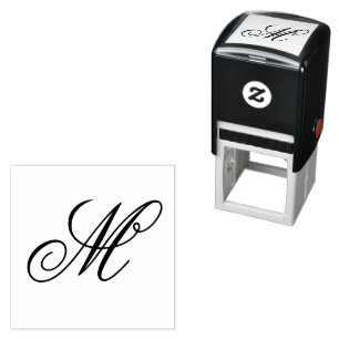 Elegante Monogram Initiaal Zelfinkende Stempel