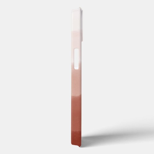 Elegante monogram Initialen koperen roest ombre Case-Mate iPhone Case (Achterkant / Rechts)