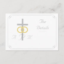 Elegante monogram katholieke bruiloft