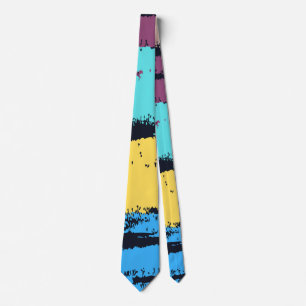 Elegante Monogram Kwast Verf Stropdas