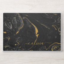 Elegante monogram marmeren stenen laptophoes